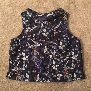 New York and Company Cropped Professional Blouse